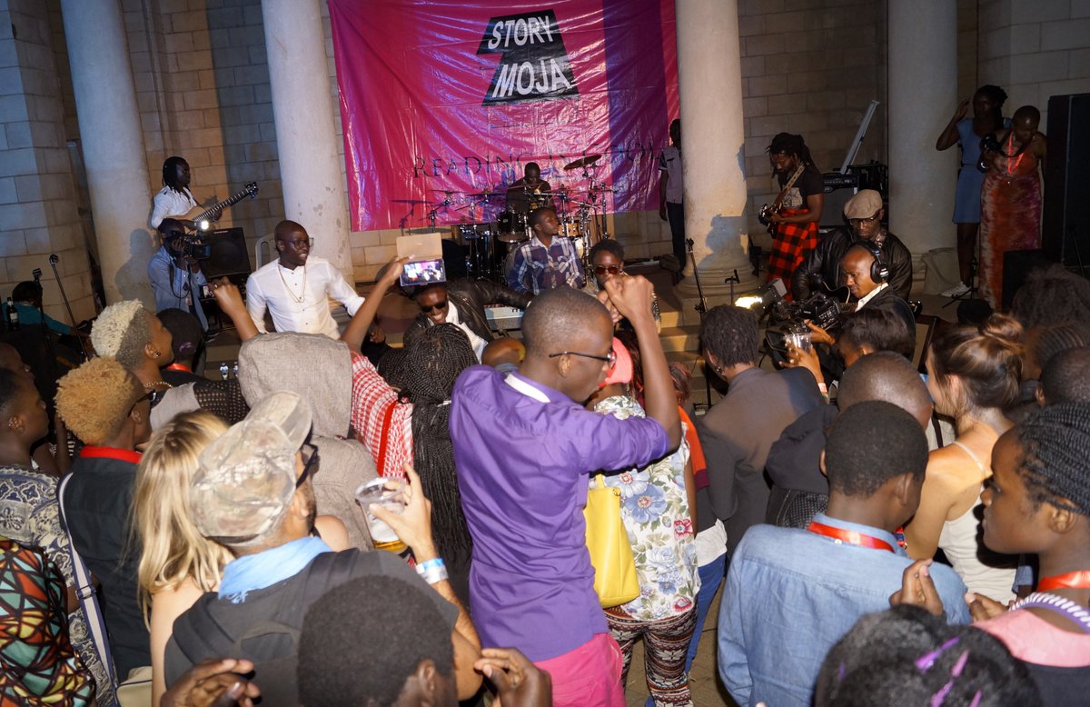 StorymojaFest's tweet photo. #FlashBackFriday - @sautisol headlining the Jaza Matatu na Vitabu concert during the 2014 edition of #StorymojaFest! https://t.co/mCOgWelN5E