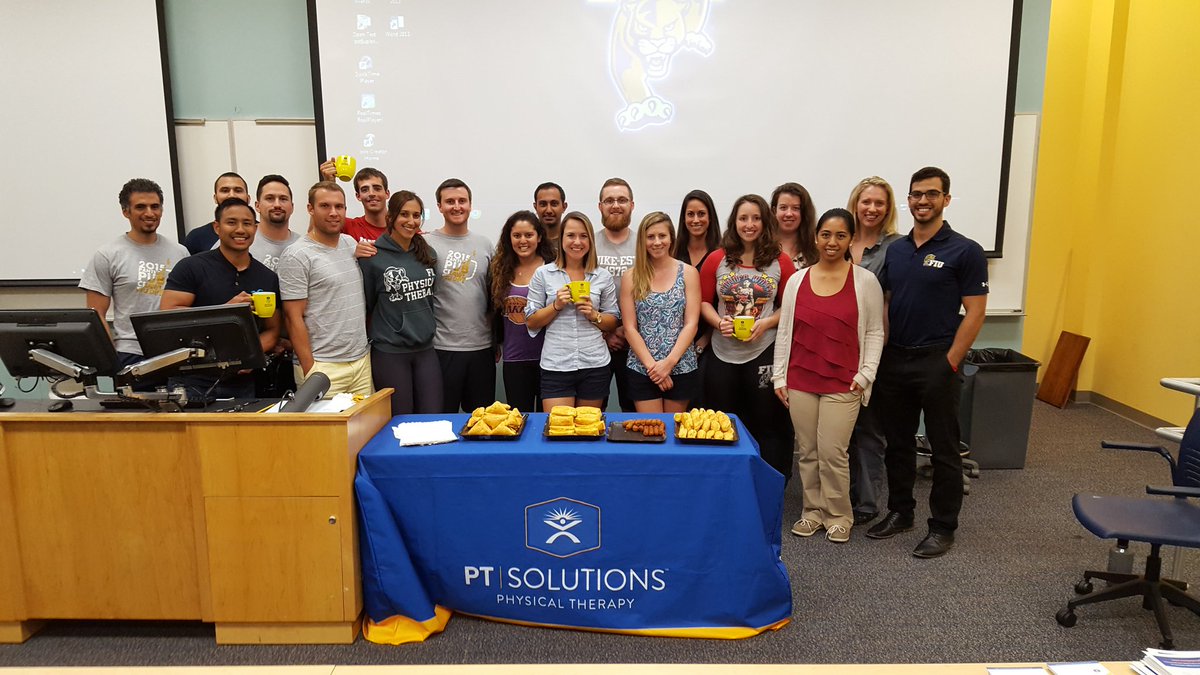 PTSRecruiter's tweet photo. Can't wait to see you all again @FIU_DPT career fair today! Come find @PT_Solutions to talk with me more about being part of the #PTSfam! https://t.co/B6uQ2VWSIo