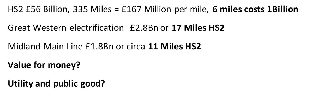 HS2DeadDuck's tweet photo. How can any rational person support #HS2 at the expense of these other project? https://t.co/B33fscL2If
