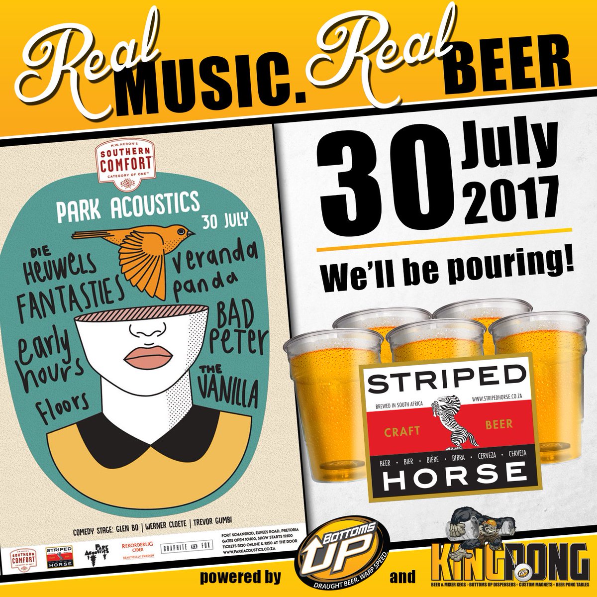 King Pong RSA (@kingpongrsa) on Twitter photo Don't miss out on great line at @park_acoustics, Pretoria this Sunday!!! <a href="/stripedhorseza/">Striped Horse Premium Beer</a> <a href="/bottomsupafrica/">Bottoms Up Africa</a> #beer #craftbeer #realbeer #events Don't miss out on great line at @park_acoustics, Pretoria this Sunday!!! <a href="/stripedhorseza/">Striped Horse Premium Beer</a> <a href="/bottomsupafrica/">Bottoms Up Africa</a> #beer #craftbeer #realbeer #events