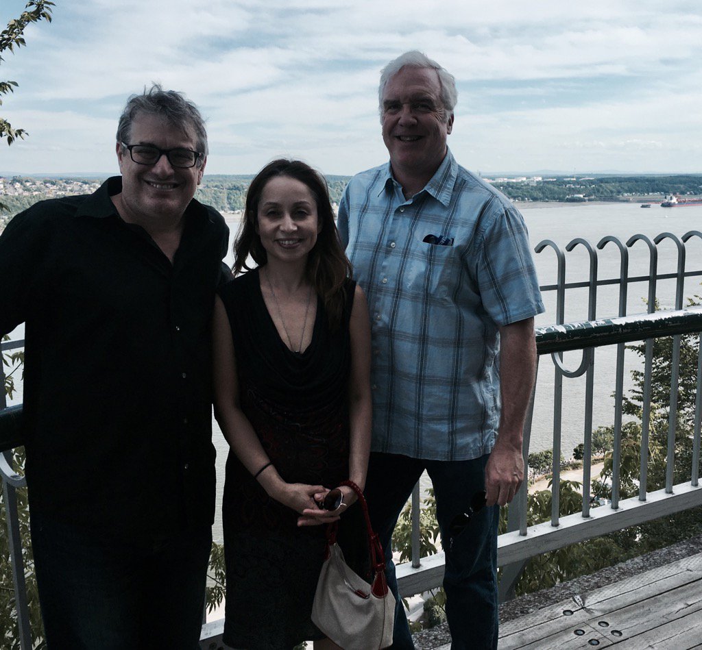 Rebeccaruth5's tweet photo. Laughing and strolling along the park with the two Jons in Quebec City https://t.co/QU8ApYqNUr