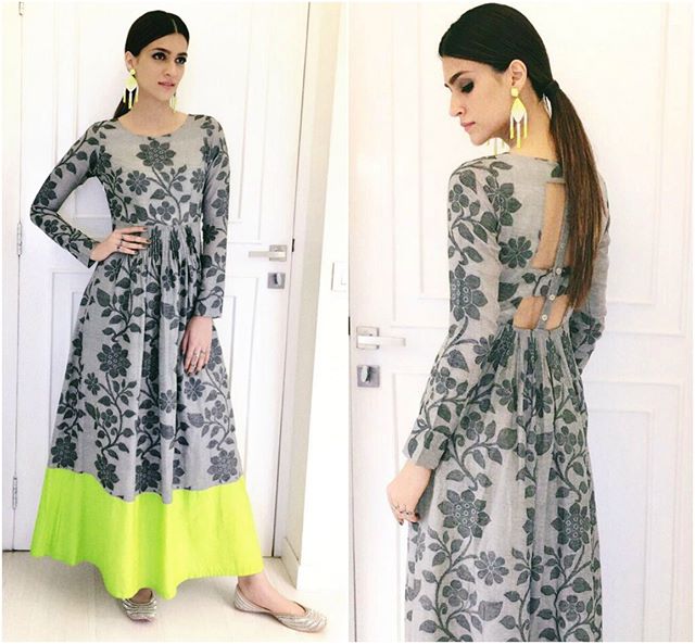 MovieShoovy's tweet photo. #KritiSanon in a handwoven floral dress from #DebashriSamnta '#LovethyNature' collection #Bollywood @DebashriSam @KritiSanonZone https://t.co/k446TMyoPJ