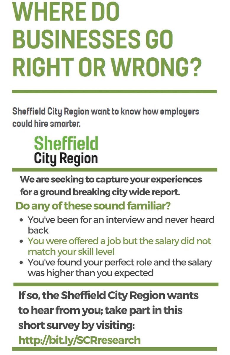 BenchmarkRec's tweet photo. If you work or have looked for work in #SCR take a look at this.. https://t.co/6u0oR1Mydd #YorkshireJobs #Sheffieldjobs #Jobseekers https://t.co/E4vdSHhY8E