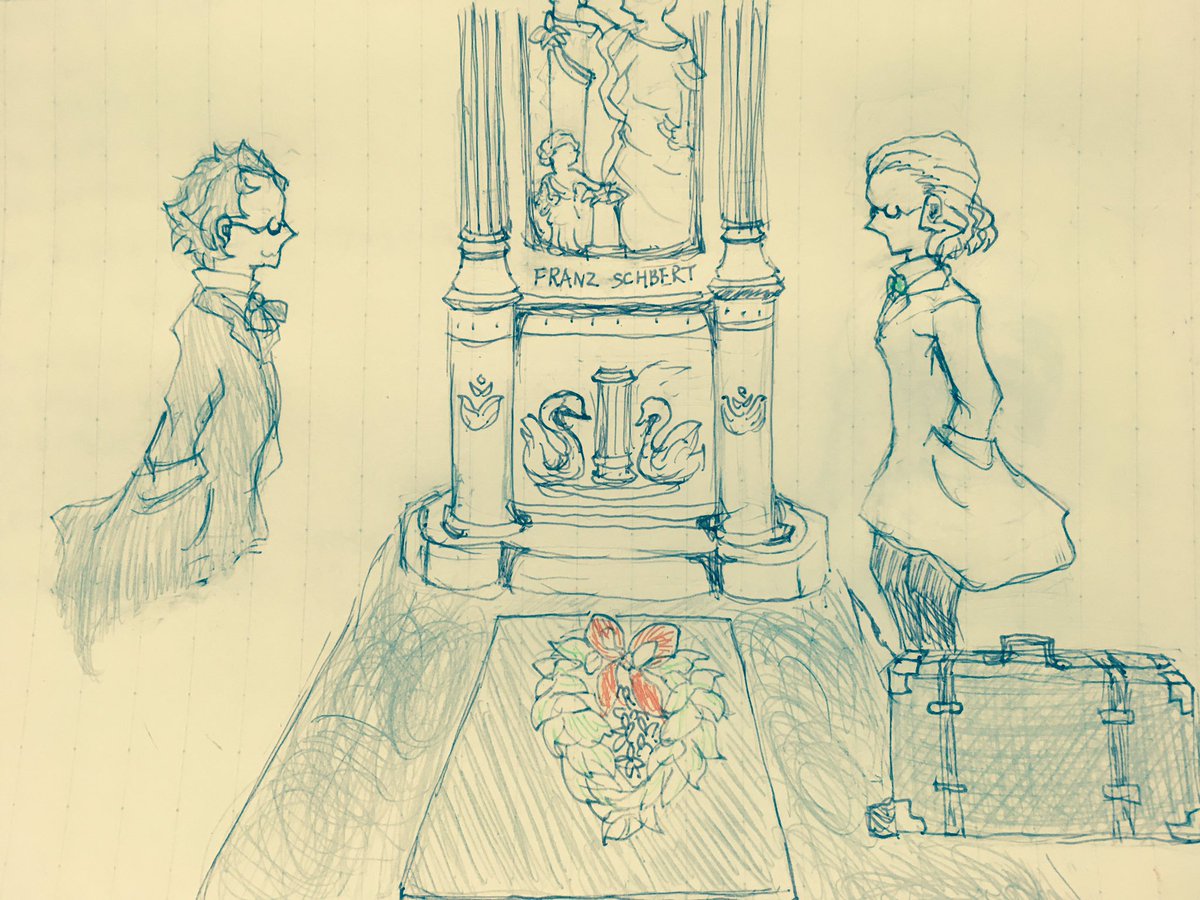 #クラシカ版深夜の真剣お絵描き文字書き60分一本勝負
お題:「シューベルト」「発見」

🏆アチーブメント
『発見:フランツ・シューベルトの墓標』を取得しました