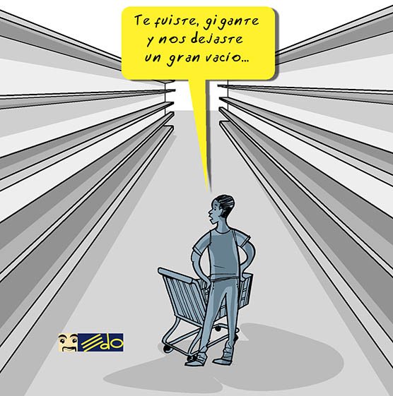 EdoSanabria's tweet photo. Caricatura EDO: Te fuiste gigante y nos dejaste un gran vacío #FelizCumpleanosComandante #Chavez63AnosTuLuchaSigue https://t.co/cif3BLlN3u