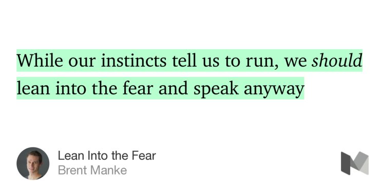 brentmanke's tweet photo. “Lean Into the Fear” https://t.co/KsW5Y18P9s https://t.co/jmnbYIq9SN