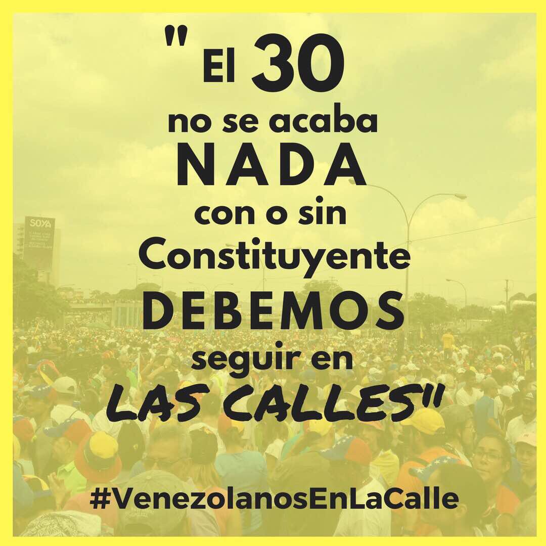 bioanalisisucv's tweet photo. El 30 de julio no se acaba NADA,con o sin constituyente DEBEMOS seguir en las calles. #VenezolanosEnLaCalle https://t.co/tMWghl5UOO