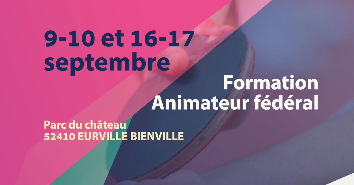 cd51_tt's tweet photo. Communiqué #LGETT 🏓📝
Organisation d’un module AF à Eurville-Bienville (52) en début de saison
+ d'info : https://t.co/a8BHVd4DYV https://t.co/tYzUkla1nQ