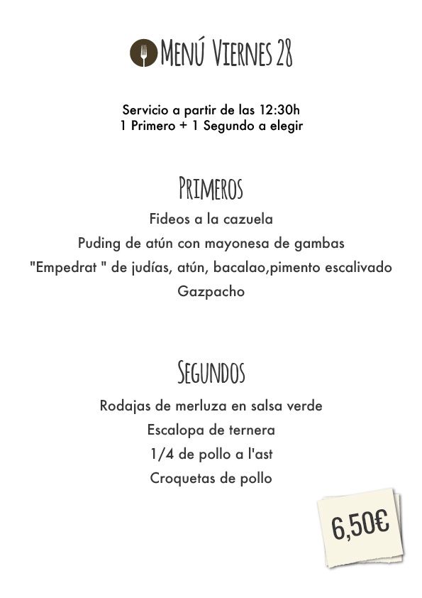 TotCarbo's tweet photo. Menú del día #santacoloma #menú #food #menú #fideos #gazpacho #croquetas #polloalast #totcarbo #deliveryfood https://t.co/LLrdTMqtrg https://t.co/yHGKdnfVC6