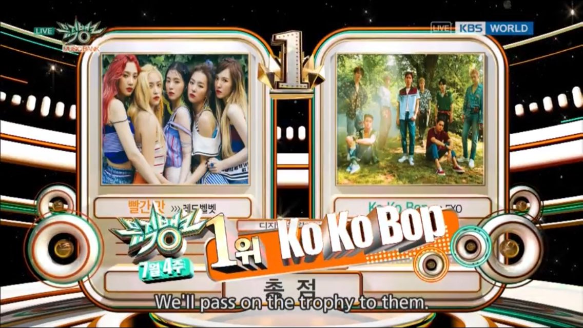 kyungsoo_137's tweet photo. #KOKOBOP3rdWin Congrats #EXO-L FAM! π
#KoKoBop #TheWarEXO #μμ #SoribadaEXO #DabemeBestFandomsEXO #BAMA2017_EXO #EXOforDaesang @weareoneEXO https://t.co/UbGpFgIQoA