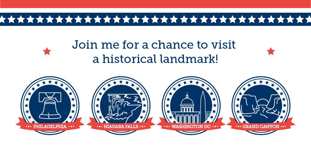 mrk081999's tweet image. Join me for a chance to win a very American vacation! lucktastic.com/twShareFunnel