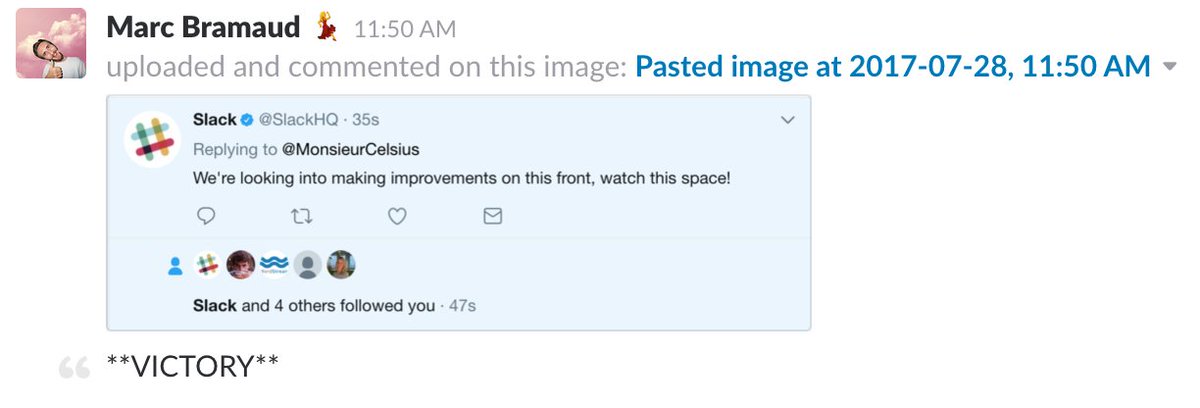 MonsieurCelsius's tweet photo. @SlackHQ  https://t.co/4tHiseue0U