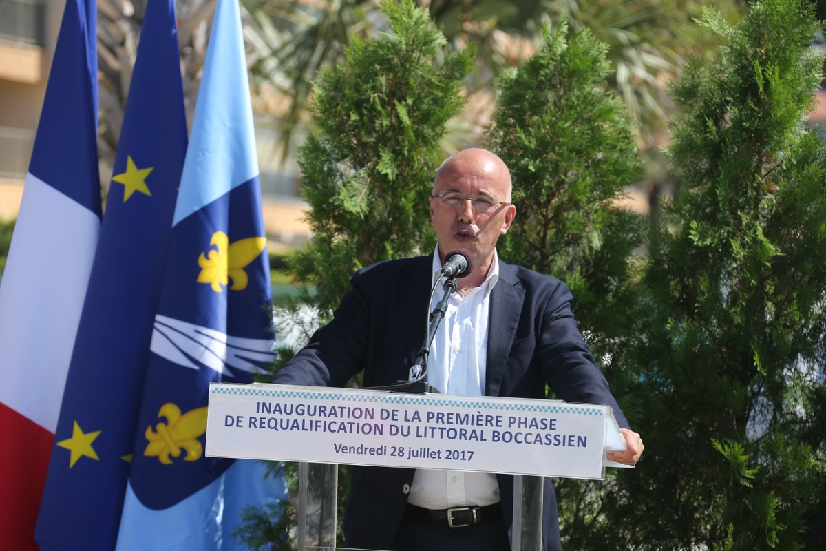 departement06's tweet photo. Ce matin, @ECiotti et @davidlisnard ont inauguré la 1ère phase du projet d’envergure #Boccacabana sur le bord de mer cannois https://t.co/izX9PugOJK