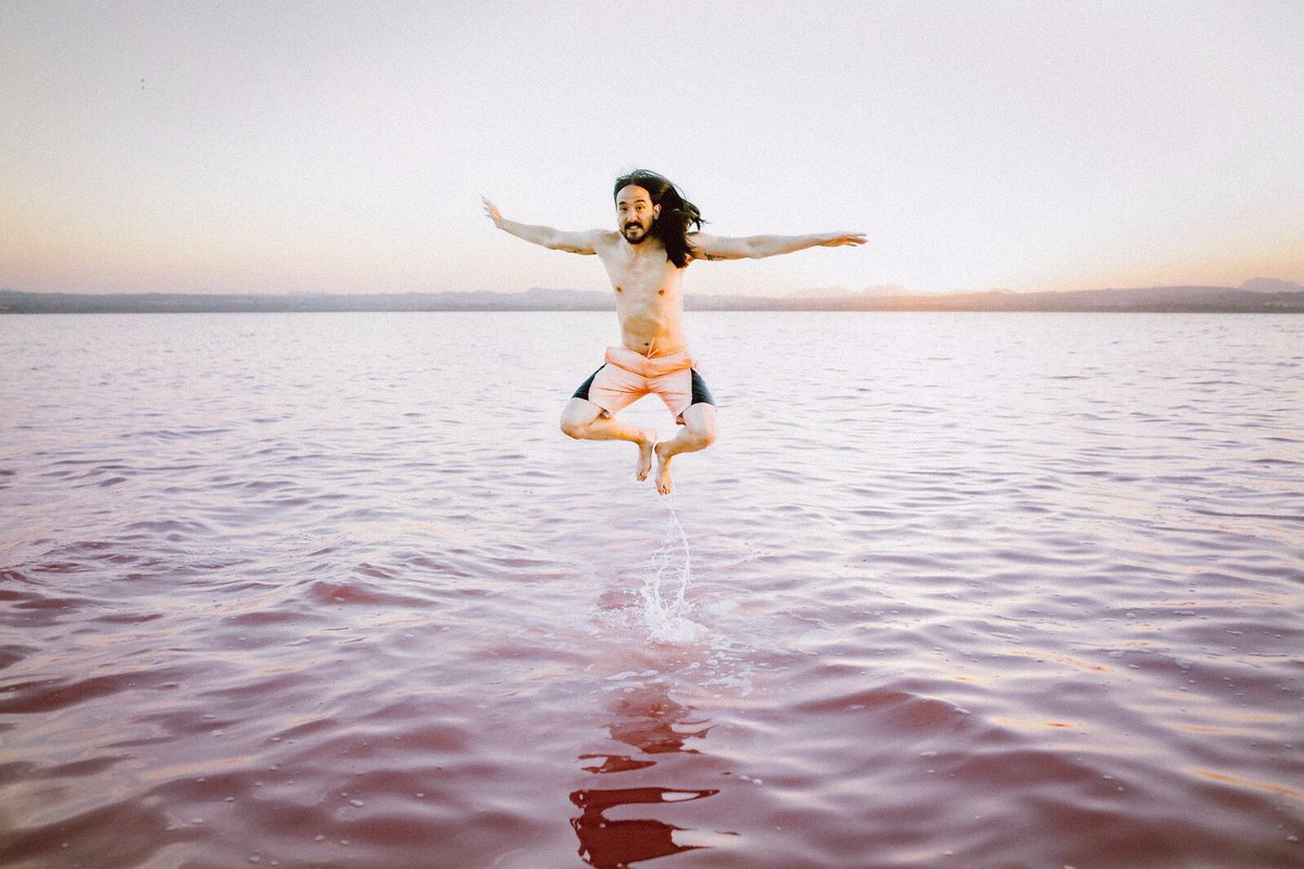 #aokijump #785. The Las Salinas de Torrevieja Jump. Torrevieja Spain 🇪🇸. July 26, 2017. https://t.co/ZjUG89VSP2