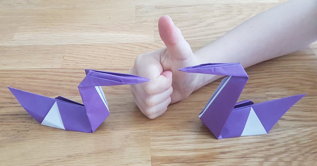 The_Origami_Kid's tweet photo. Origami Kid shows you how to make a swan. 
https://t.co/DqbPLMYRNu
#origami #origamikid #swan #craft #kids #easy https://t.co/jh62I4alKW