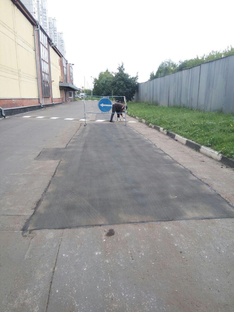 В Бутырском районе залатали асфальт, приятно смотреть и ездить)))) #МояМосква