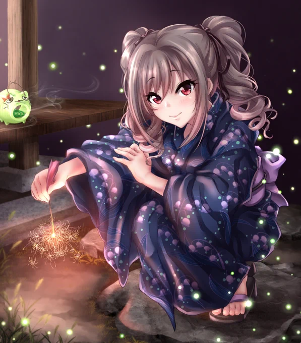 浴衣姿の蘭子ちゃんと花火してきたよっ!

 #神崎蘭子 