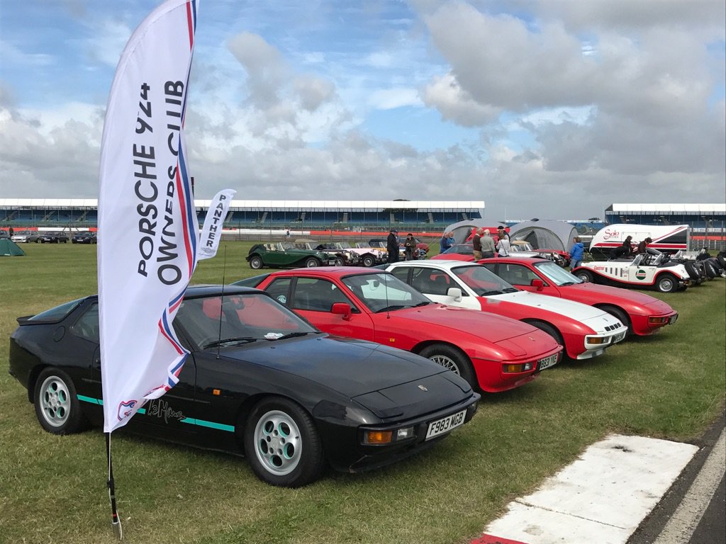 partsforporsche's tweet photo. Great to see @924oc starting to arrive at #silverstoneclassic https://t.co/6jfGw9gsfg