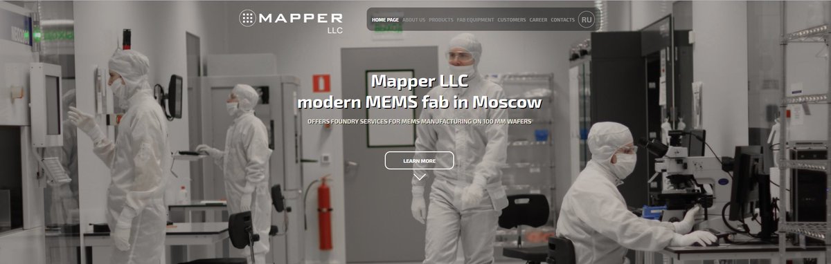 The new website of MAPPER LLC is online! mapperllc.ru
They are producing our MEMS elements for use in our lenses and deflectors.