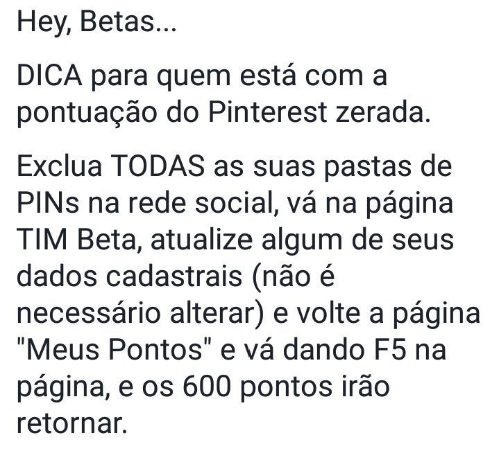 Repassando a dica... 
#seligabeta 
#focanamissao 
#BetaAjudaBeta