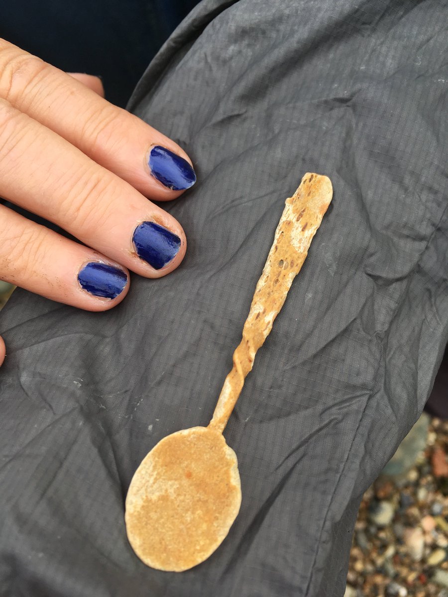 ThamesDiscovery's tweet image. Lovely little bone (or ivory?) spoon found by Sheila today at #Charlton #dayofarch