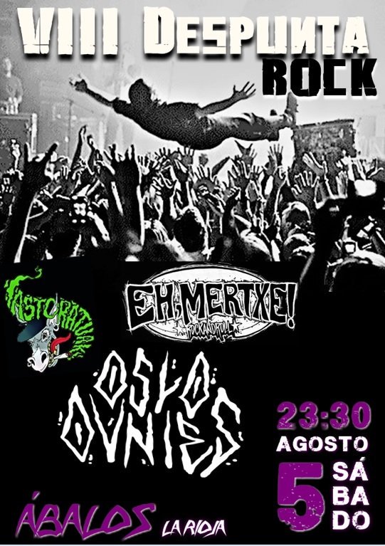 ASTORATUAK123's tweet photo. El 5 de agosto en el @DespuntaRock de Abalos (La Rioja) https://t.co/amg8ovcUCE