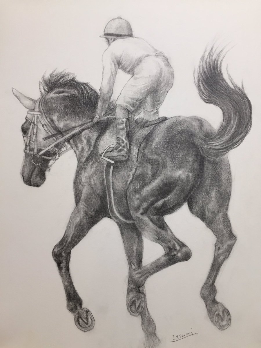 Itsumi 斉藤いつみ 馬の絵画家 En Twitter 私と踊って 広いところに出て 尻尾を炎のように躍らせながら喜び勇んで駆けていく馬の姿がとても好きなのです 馬の絵 鉛筆画