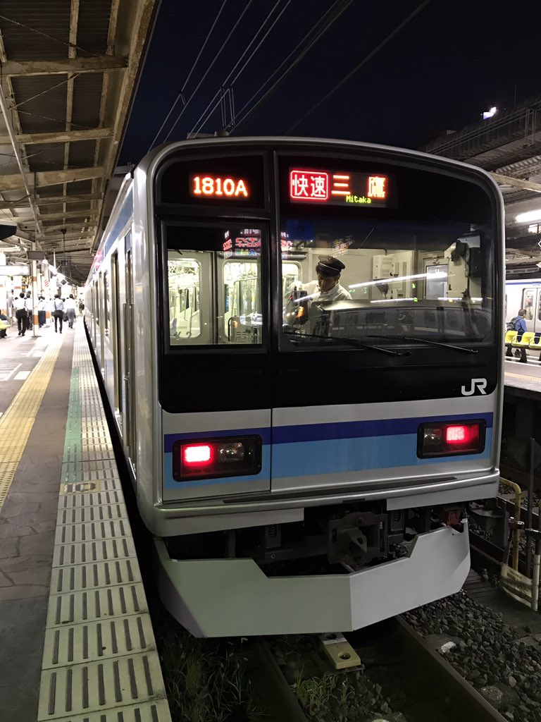 仕事帰り東京メトロ東西線 中野から18:32発 E231系800番台 八ミツK2