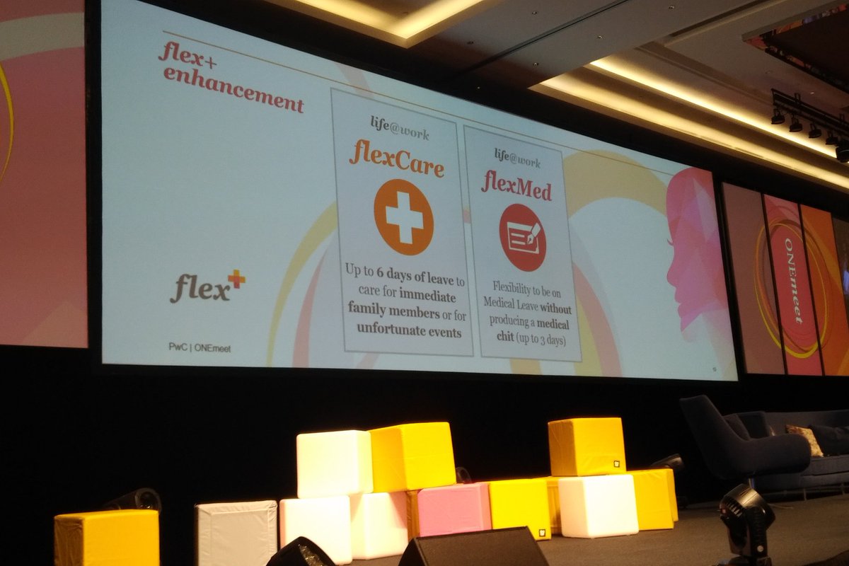 JohanMerican's tweet photo. #onemeet @Sri_PwC announces #FWA #flex+ enhancements like #flexmed showing trust by allowing sick leave without MC. Kudos @PwC_Malaysia ! https://t.co/YTyqwwjDkv