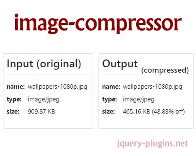 jQueryPlugins_'s tweet photo. Image Compressor – Simple JavaScript Image Compressor https://t.co/Ie9S0Se1b0 #image #javascript #compress #imageCompressor #compressor https://t.co/YinwKXfREc