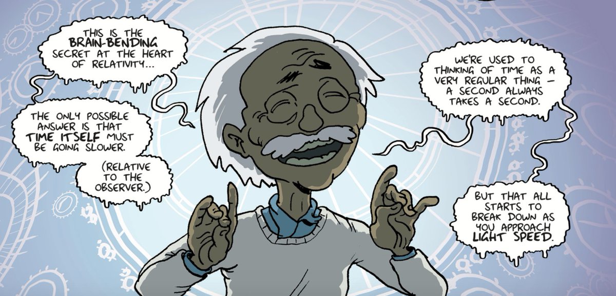 phoenixcomicuk's tweet image. The theory of #relativity is explained this week by Einstein himself! #CorpseTalk #ScienceBlast #physics