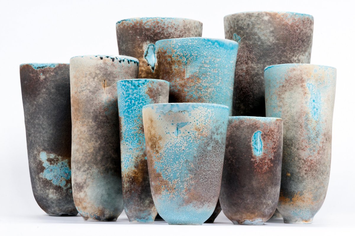 Tremenheere's tweet photo. Don't miss this stunning ceramics collection by #JackDoherty at Tremenheere Gallery, complementing painters #HannahWoodman and #BobBourne. https://t.co/GKZCNc2k3S