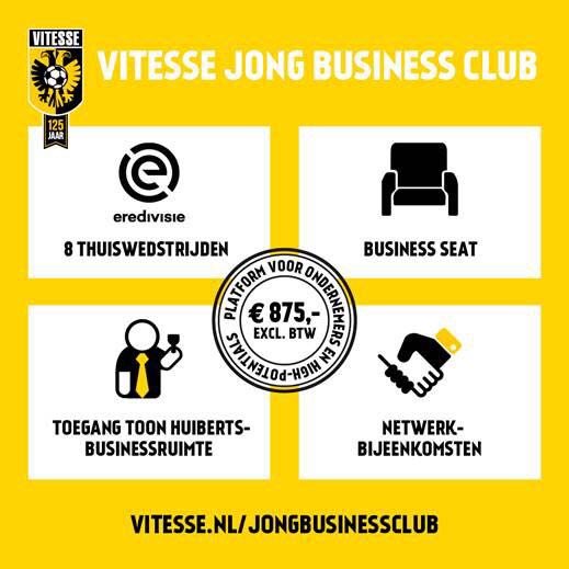 MarshaVanLent's tweet photo. Na een succesvolle pilot gaat de #Vitesse Jong Business Club (VJBC) met ingang van dit seizoen officieel van start. #Businessclub #VJBC https://t.co/wYIbNnTzQf