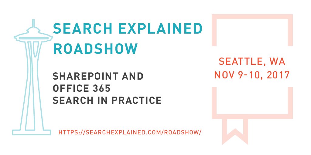 SearchExplained's tweet photo. Shhhhhh! Registration opens next week! #SharePoint #Office365 #Search #SearchExplained https://t.co/Sj1sJkbi2g