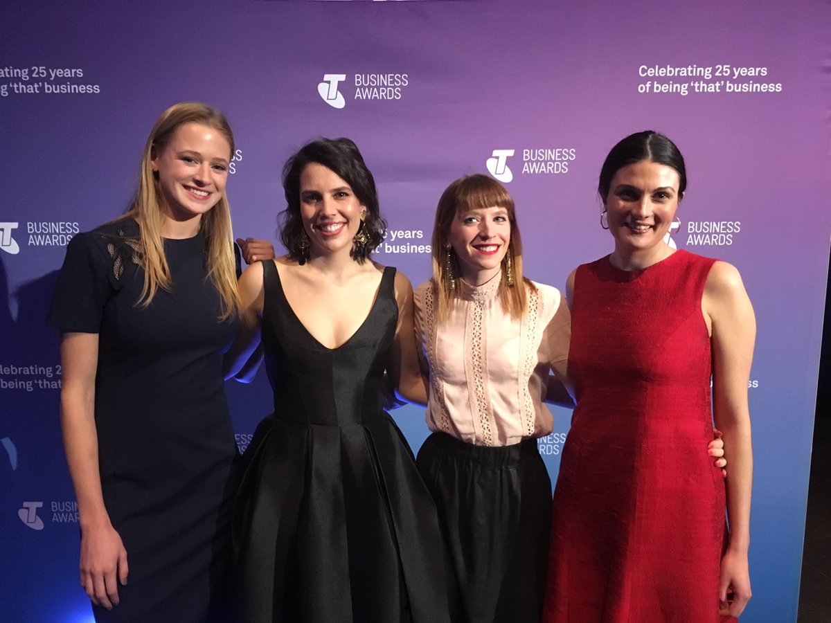 Whoooo! I have the best team EVER! Very exciting to be a part of this years #telstrabizawards 🙋🏽👍🏽😬