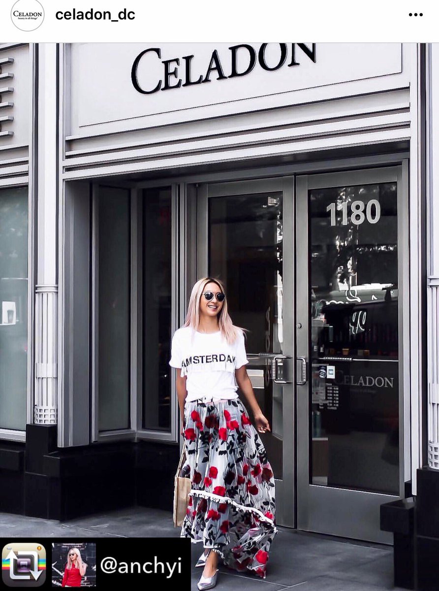 pamelaspunch's tweet photo. The cool, chic &amp; super stylish @Anchyi steps out after a Revive Body Wrap at @CeladonDC 💖#celadondc #dcspa #style #beauty #dc #health #dc https://t.co/7QN7R9TmcJ