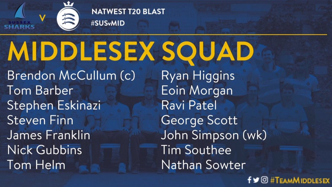cricgram's tweet photo. #blast17 #NatwestT20Blast #SUSVMID squads: https://t.co/mg3Hh8B0ly