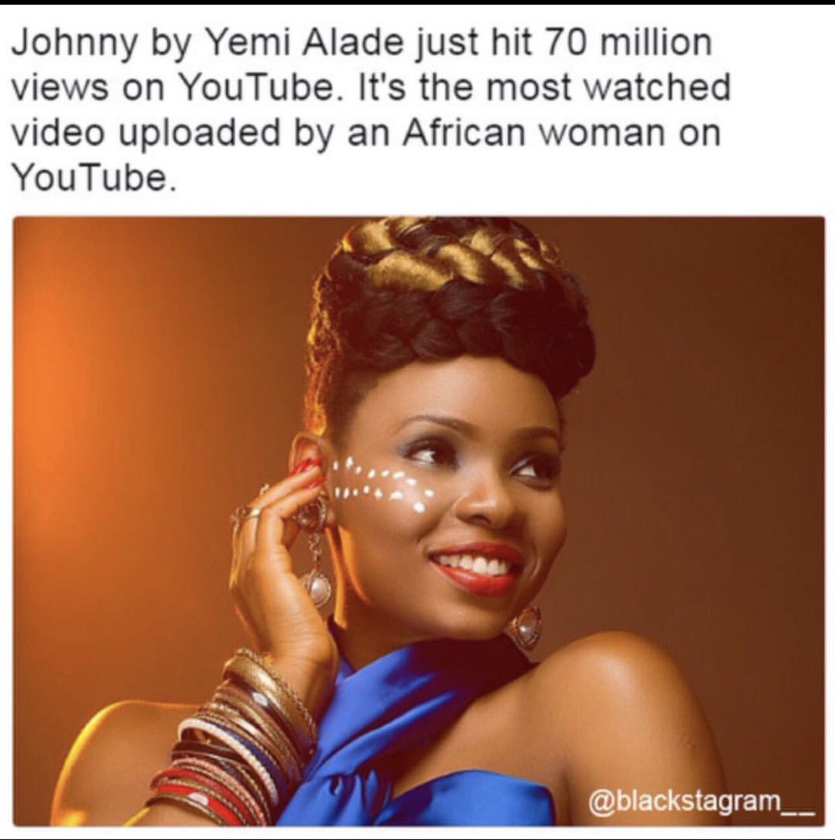 africafwl's tweet photo. When one of ours wins!! Yemi Alade was #AFWL2016 ambassador! We are beyond chuffed for you!! 7 million tho! *Clicks fingers* https://t.co/icFYrW0VoC