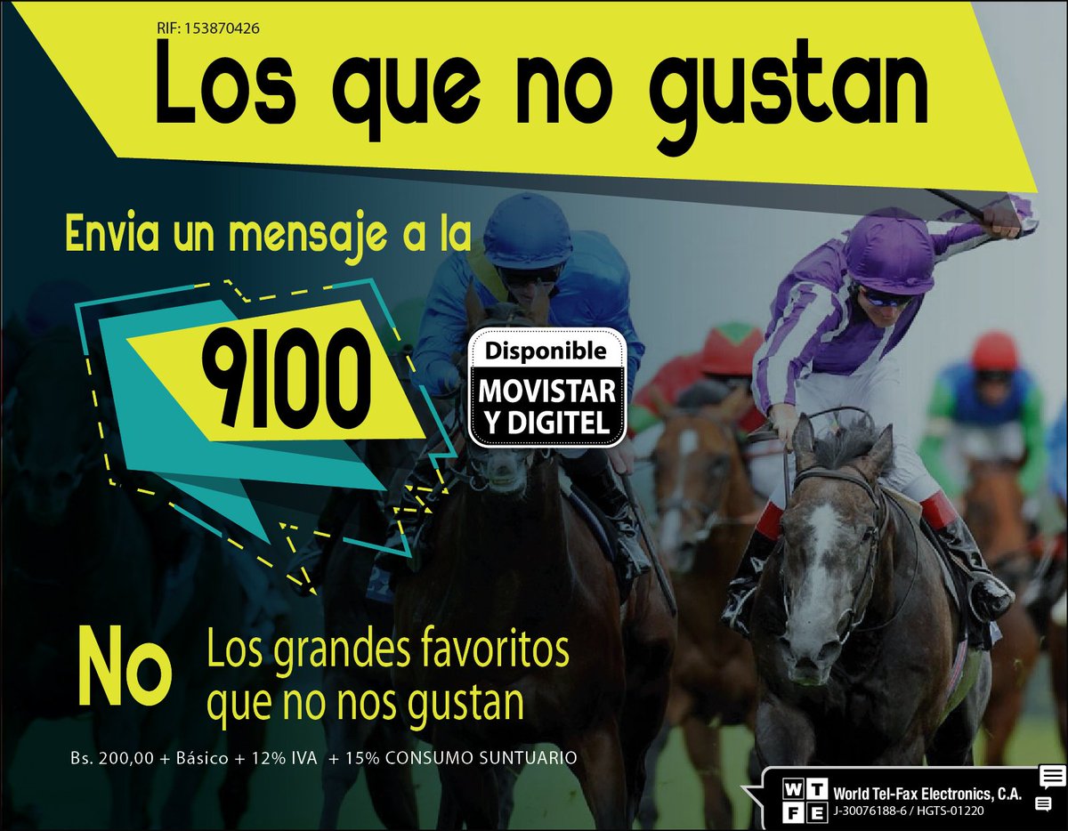SOLOELIMINADOS's tweet photo. Envía La Palabra

(NO al Código 9100)

RECIBE 9 GRANDES ELIMINADOS PARA HOY VIERNES

Eliminado Abierto;
 7)5 TIZ HERO

@mundohipicoUN https://t.co/jfLYKgTfhQ
