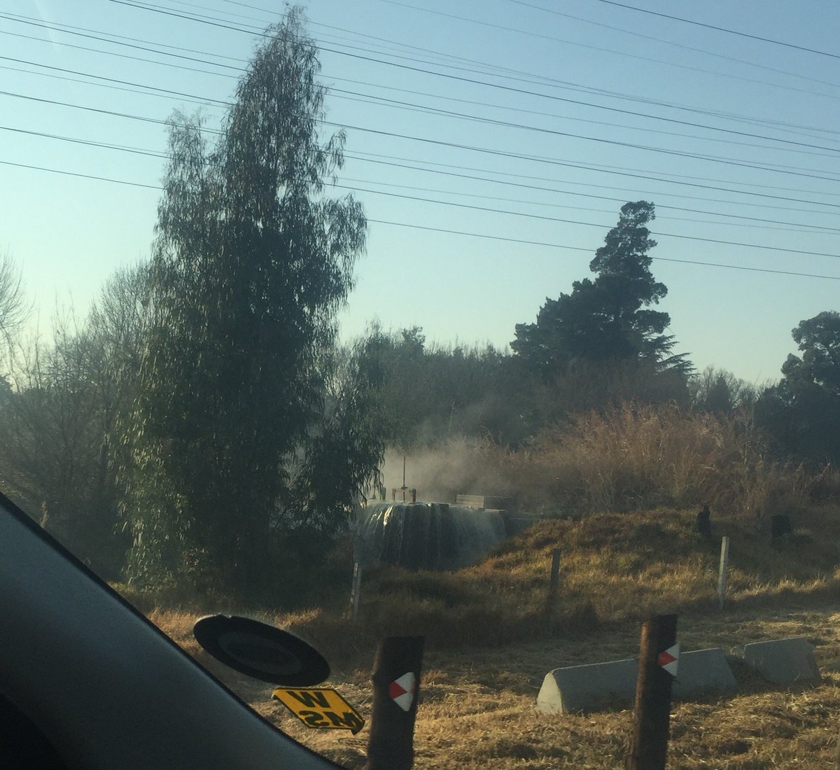 jacquesr365's tweet photo. @carteblanchetv sewage pours into the Jukskei, for weeks now. https://t.co/zJAVtfX81y