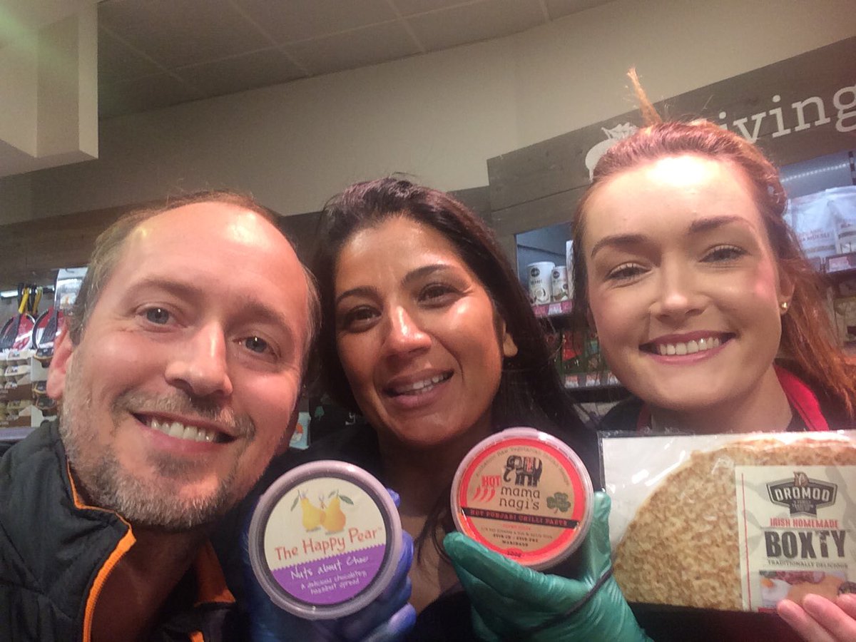Happy Friday everyone super tasting here <a href="/SuperValuIRL/">SuperValu Ireland</a> <a href="/SuperValuLucan/">SuperValu</a> <a href="/Mamanagis/">Mama Nagi's</a> <a href="/thehappypear/">The Happy Pear</a> <a href="/DromodBoxty/">Dromod Boxty</a>  #foodacademy