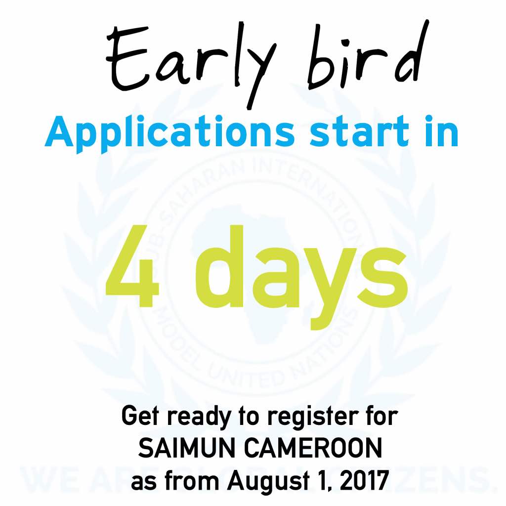 Blackbeauty_080's tweet photo. The moment is now! Get ready for the very first SAIMUN conference in Cameroon. Unforgettable experience #mun237 https://t.co/8kTvKcwqV7