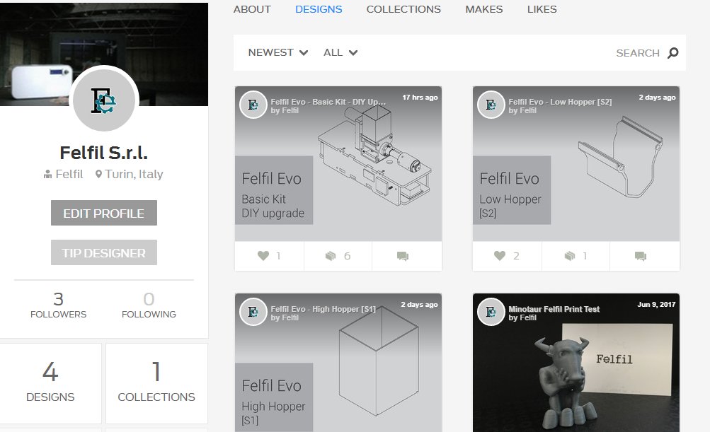 Felfilsrl's tweet photo. Felfil is online on Thingiverse! Discover and download all the project #felfilevo #filamentextruder #thingiverse https://t.co/3lbCrgqWgW https://t.co/f0GUrPR5tJ