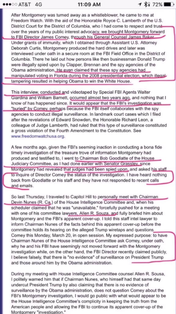 pamelakarnbach's tweet photo. @PoliticalShort @uniqueforu1 @DevinNunes @thehill What took Nunes so long to speak up? He's been aware of #ProjectDragnet whistleblower for months. Congress just ignores us on NSA/CIA spying https://t.co/ETHNjPatHE