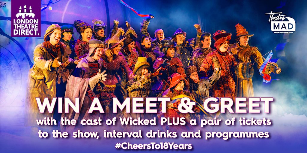 theatre_direct's tweet photo. Fancy winning a MAGICAL prize? How about a MEET &amp; GREET w/ cast of Wicked + EXTRAS? RT &amp; follow to enter! #LTD18 - https://t.co/SWQWkGdhRY https://t.co/iJSVzuIu5Q