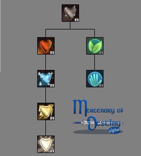 modrpg's tweet image. Here is the Warrior's passive spell tree! #gamedev #indiedev #indiegame