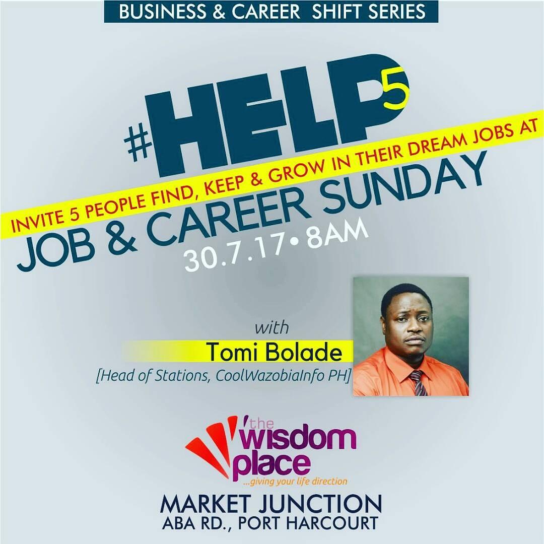thecompasshq's tweet photo. #Help5 persons excel at work. Invite your friends & family members to #JobAndCareer Sunday. @NigeriaInfoPH @mimieyo https://t.co/oKmvfMsjgb