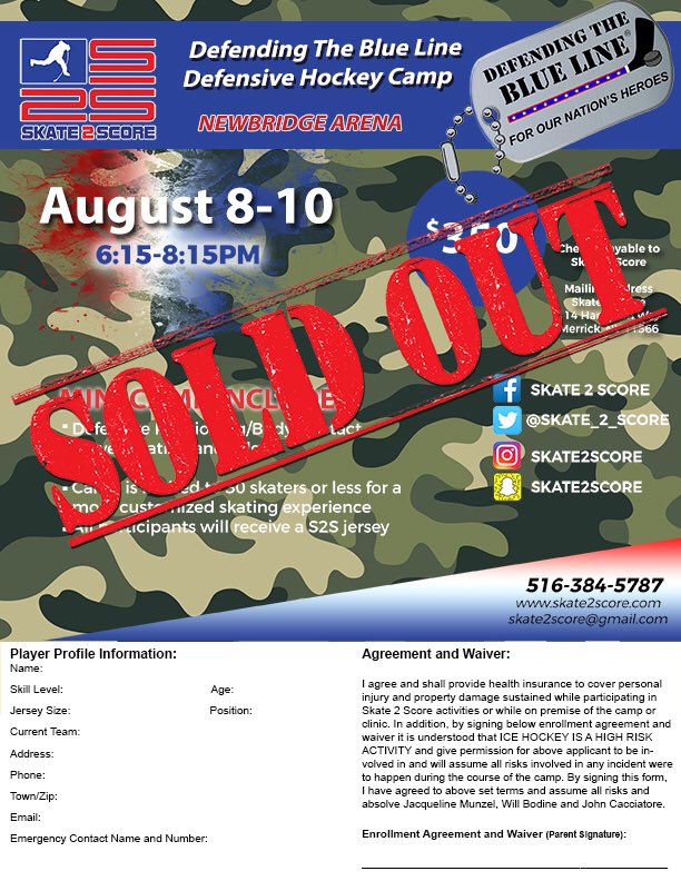 allblessings's tweet photo. Skate2Score's 1st Defensive Hockey Camp is officially Sold Out!!!! #DTBL #Skate2Score #UnitedHeroesLeague #ProtectThisHouse https://t.co/Qc1ylZ7xuh