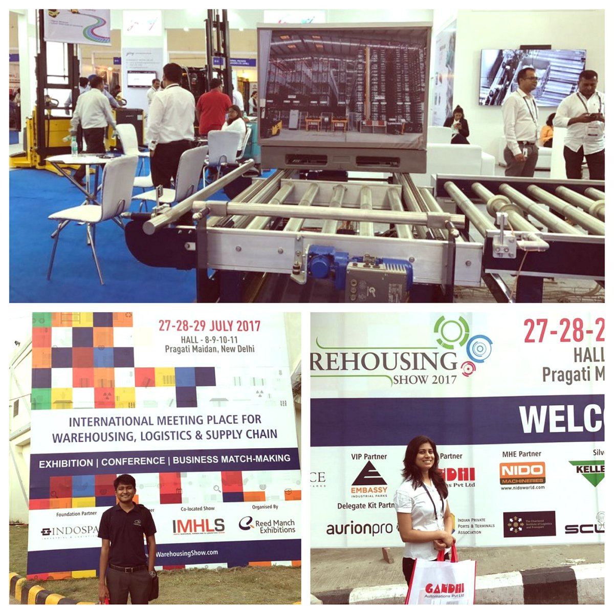 LogiCloud9's tweet image. #LogiCloud team visited the 7th India Warehousing Show 2017 in Delhi
