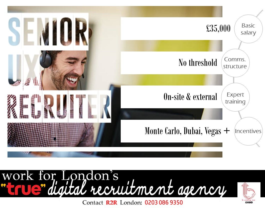 R2RLondon's tweet photo. #Jobs #Senior #UX #Recruiter #London #Digital #Technology #Careers #Jobs #Employment #R2RLondon #R2R #RectoRec https://t.co/ri2mSjRaxO